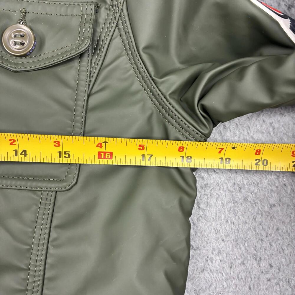 Superdry Green Toggle Duffle Jacket Women's Small Hooded Lined Utility Coat - Picture 5 of 15